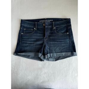 American Eagle Outfitters‎ Women's Denim Shorts Size 8 Super Stretch High Rise